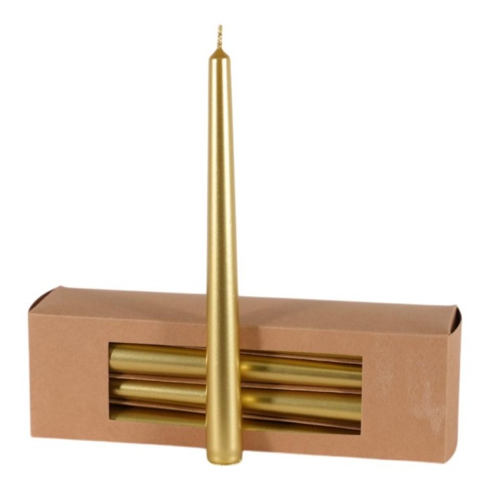 CANDELA METALLIZZATA H.250XD.21 MM. ORO